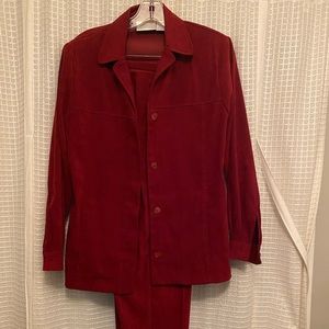 Rare Vintage Burgundy Jacket and matching pants.